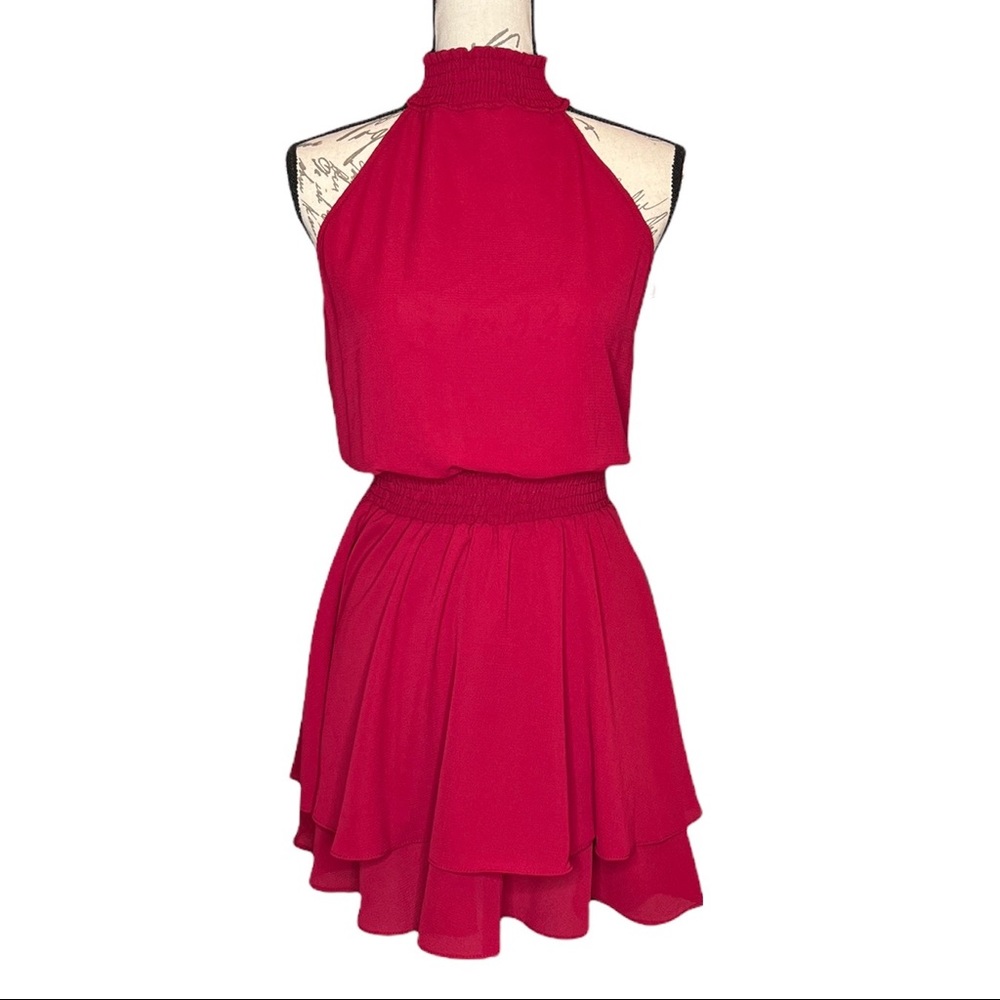 NWT B. Darlin smocked halter dress